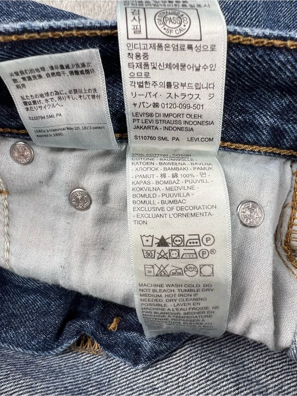 Levis Cinch Barrel Jeans Women's Size 28 Blue Denim Baggy Dark Wash Boho